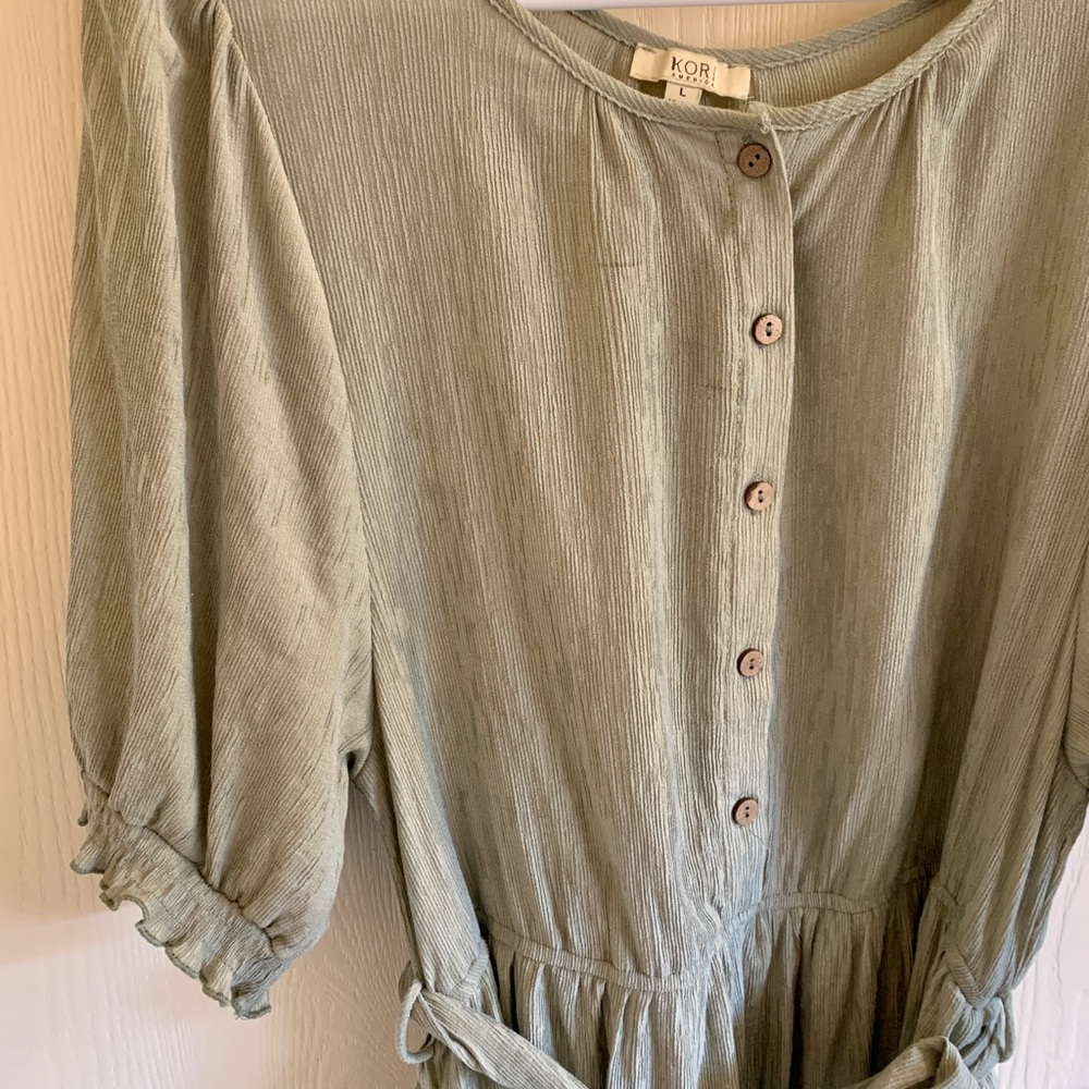 Sage green MIDI Dress